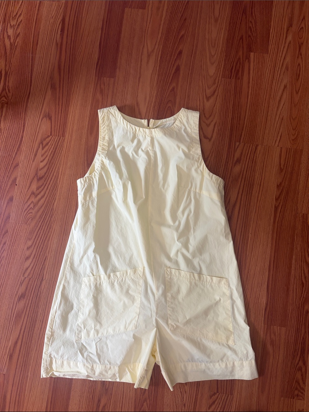 Yellow Sleeveless Cotton Romper